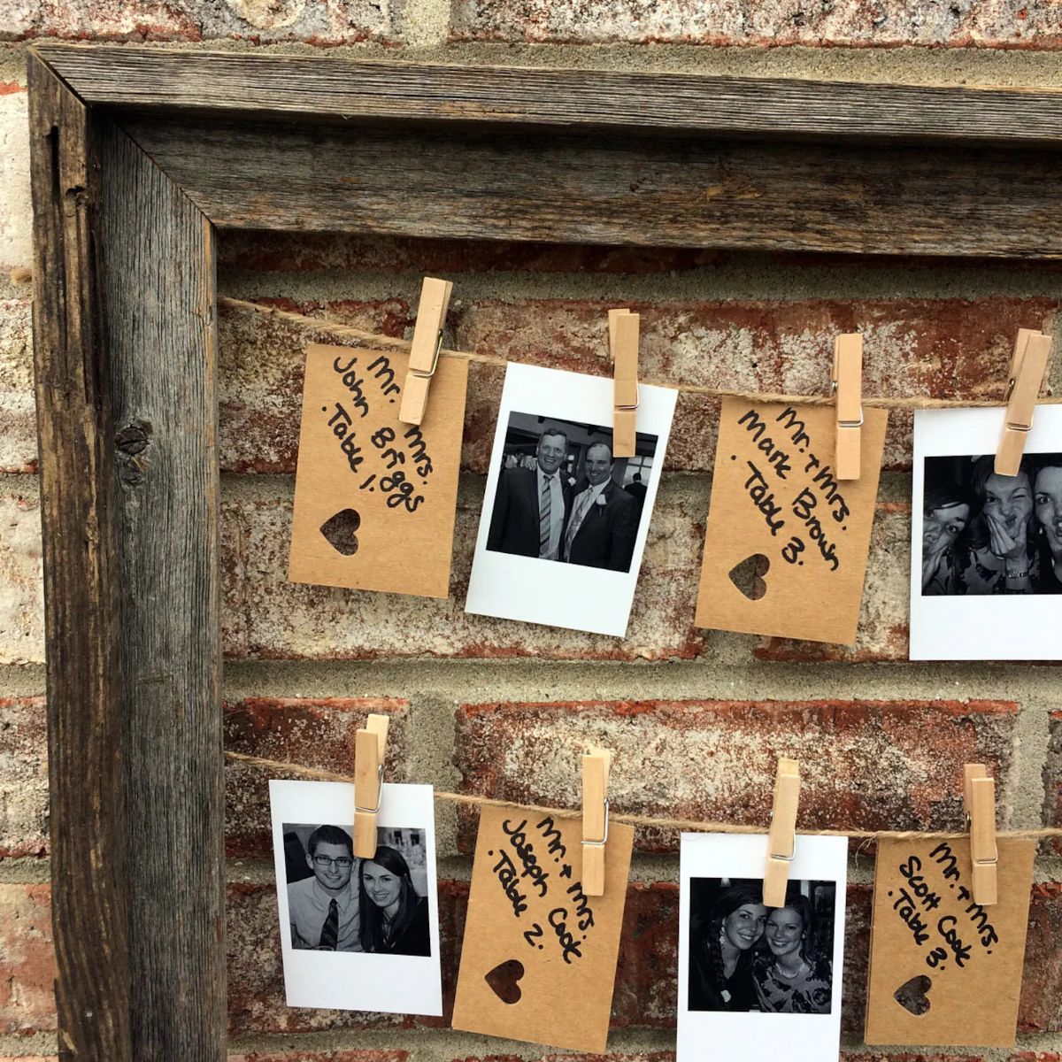 Rustic Wedding Guest Book Photo Frame