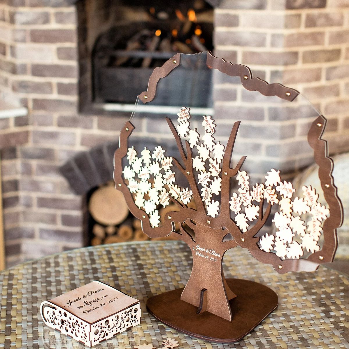 Transparent Tree Wedding Book