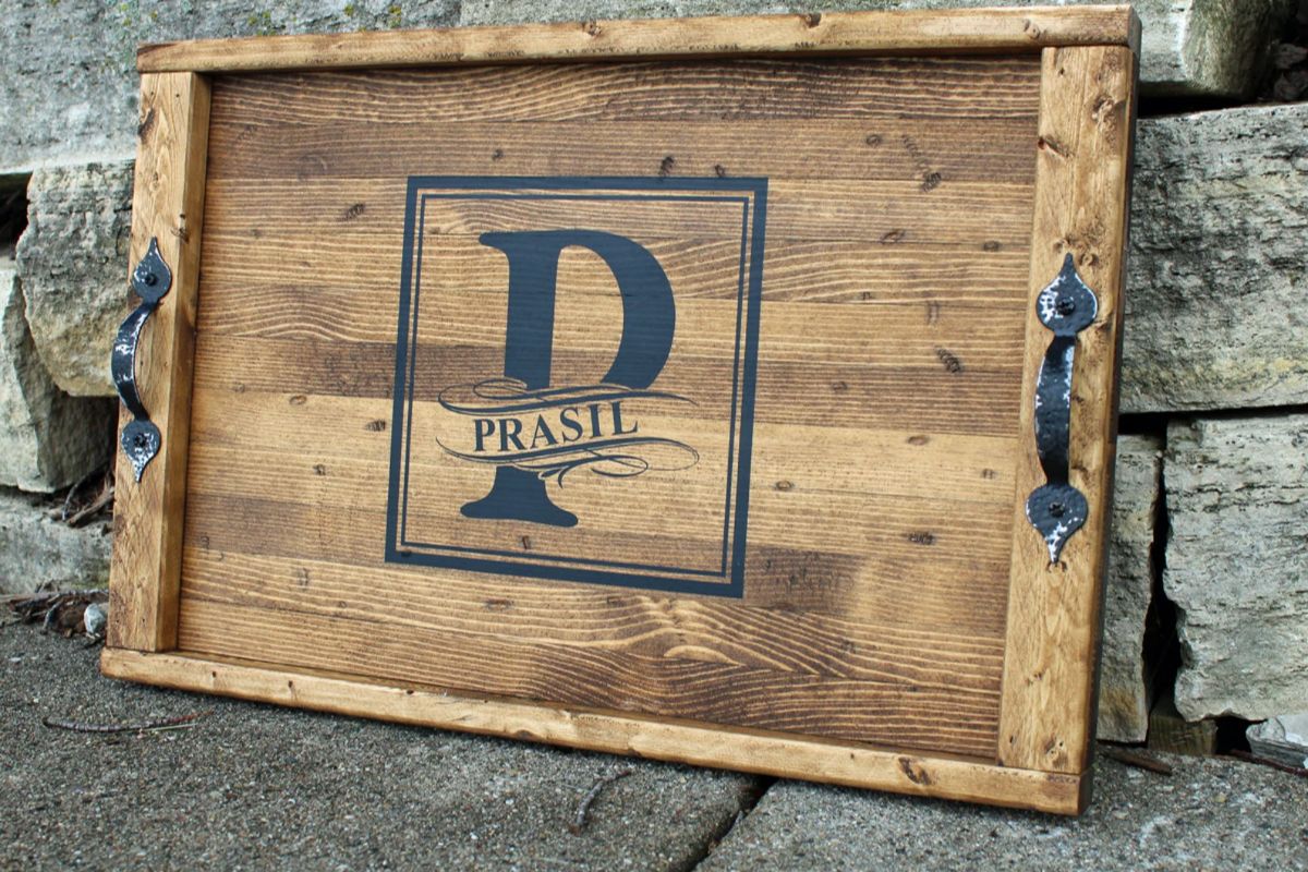 Wooden Tray Guest Book