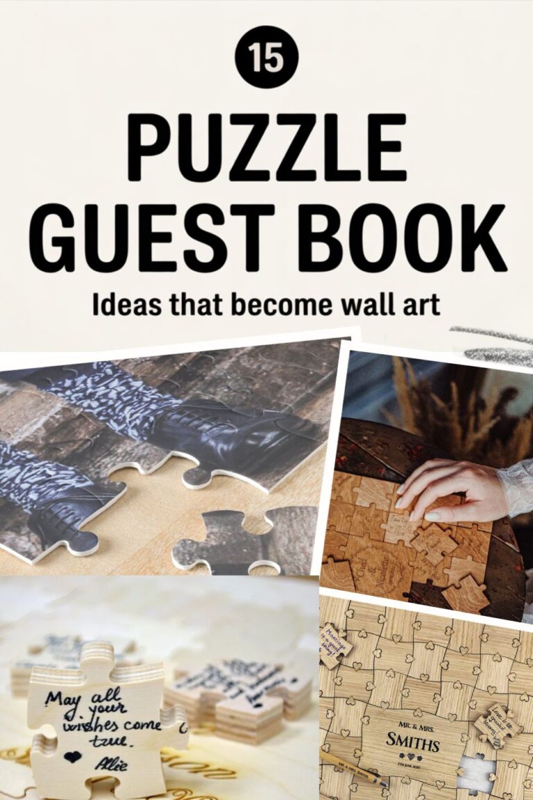 26 Puzzle Guest Book Alternatives for Couples Who Love Games