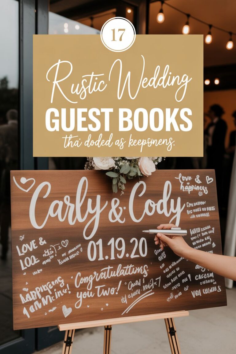 26 Traditional and Modern Rustic Wedding Guest Books With Country Charm!