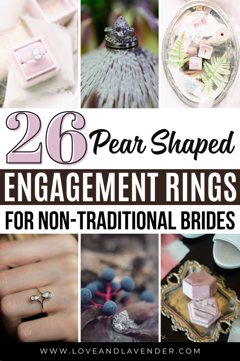 26 Pear Shaped Engagement Rings for Non-Traditional Brides