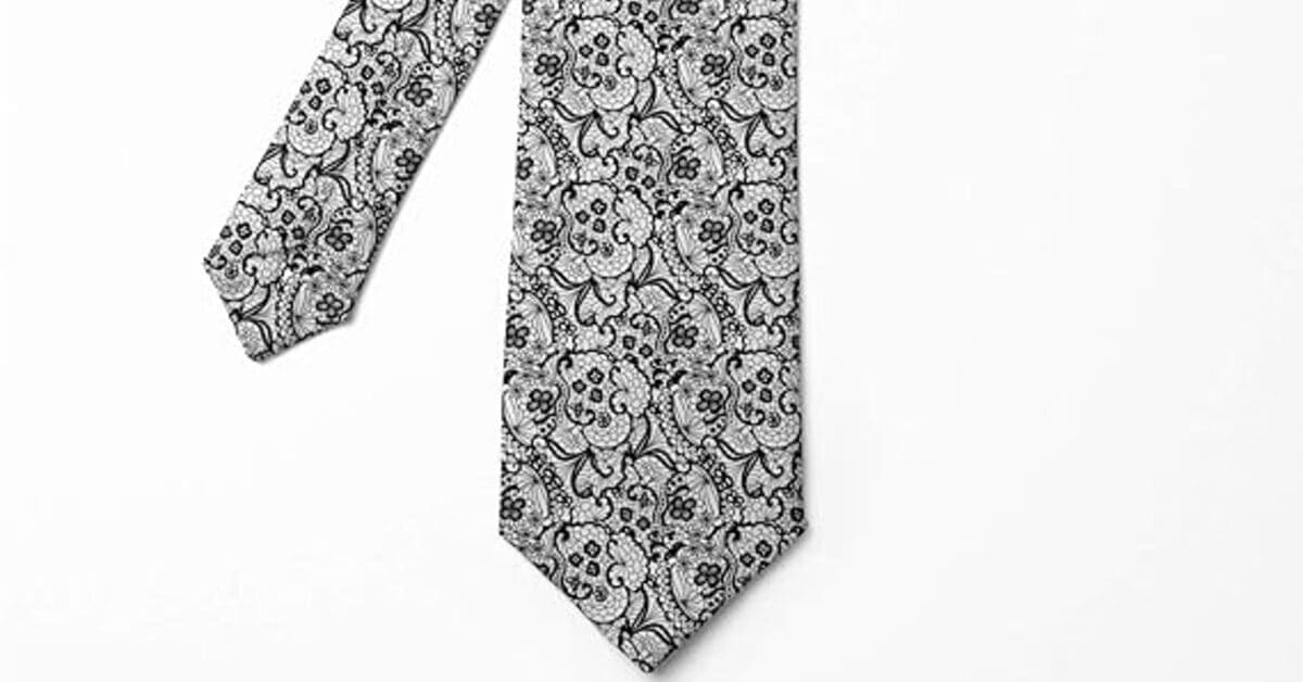 Modern Lace Men's Tie