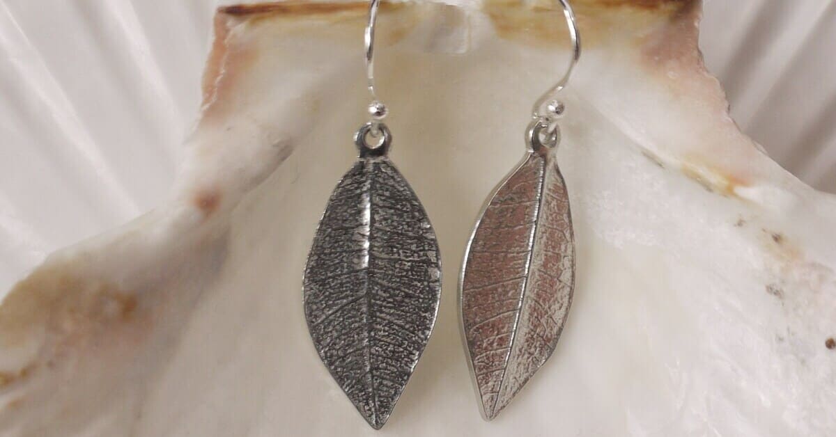 Tin Leaf Earrings
