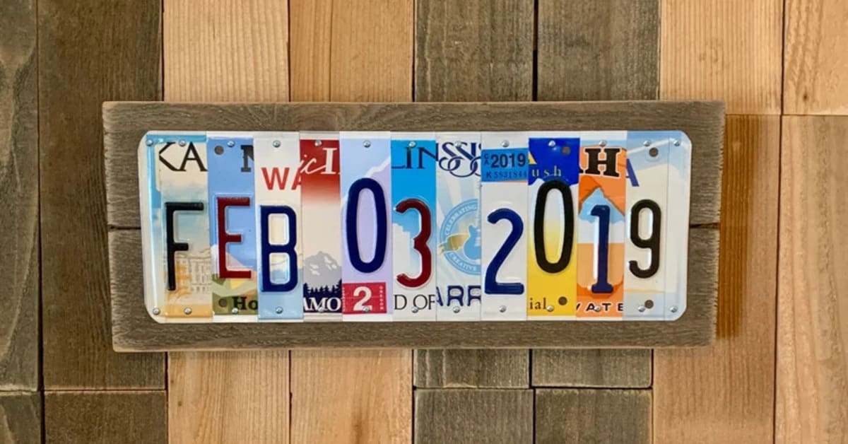 Tin Licence Plate
