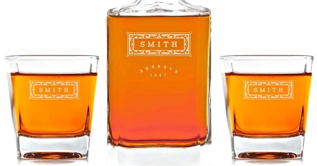 Engraved Classic Whiskey Decanter