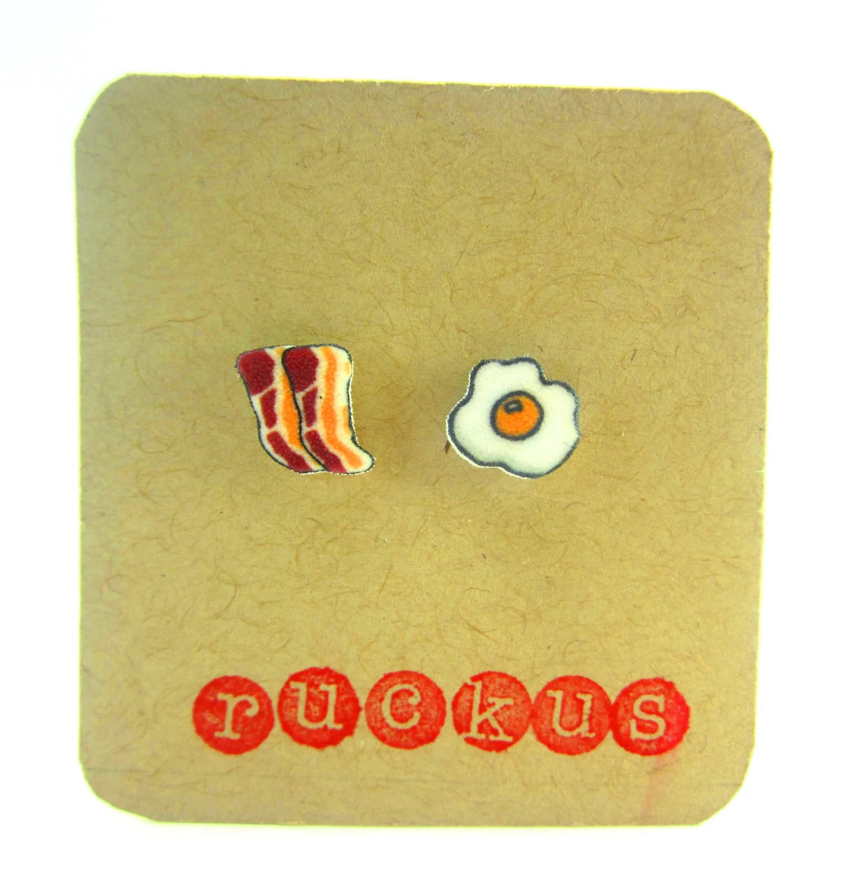 Bacon and Eggs Earrings