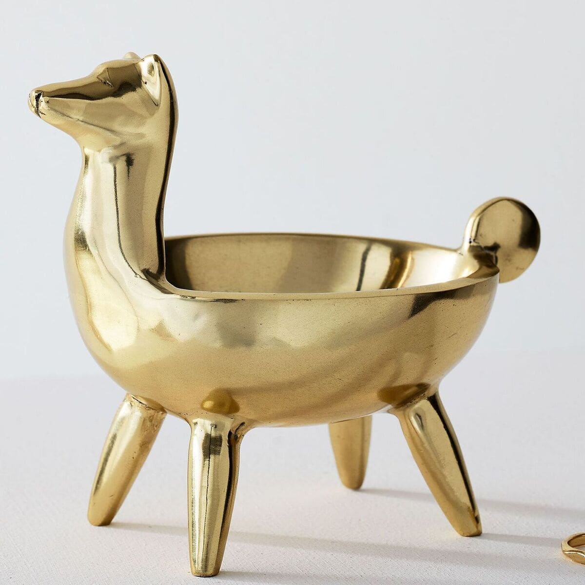 Brass Llama Trinket Dish