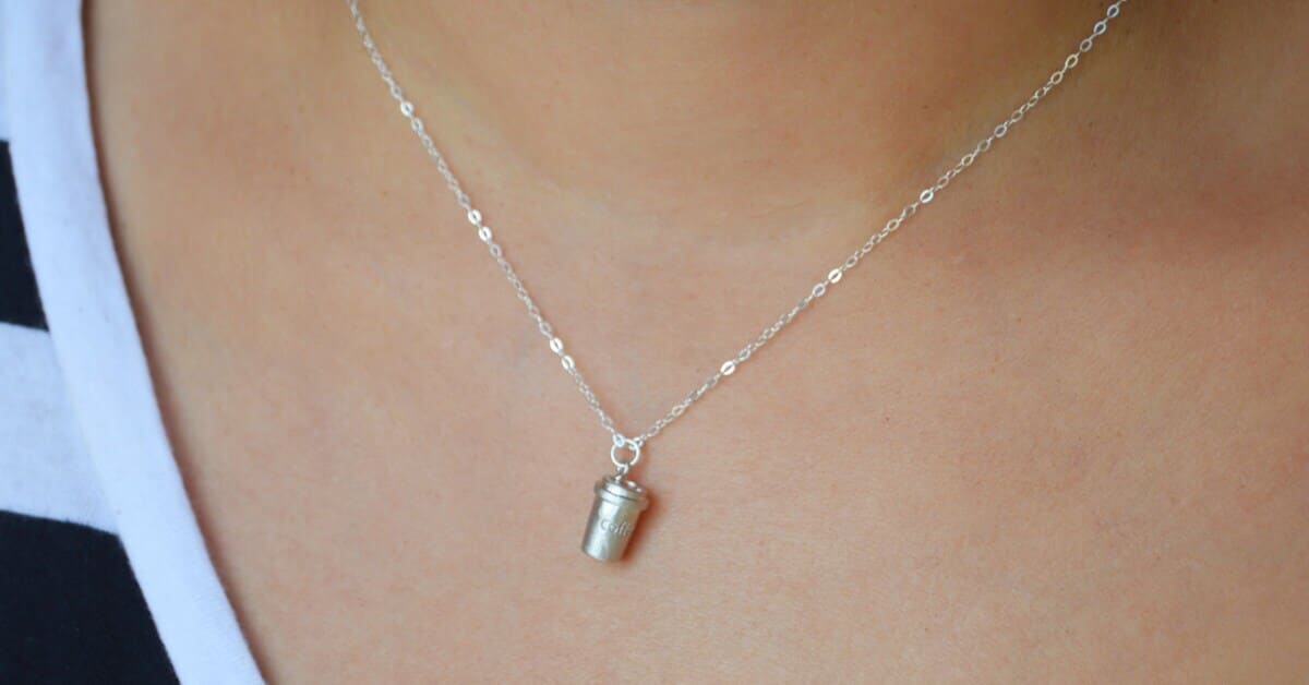 Coffee Tumbler Necklace