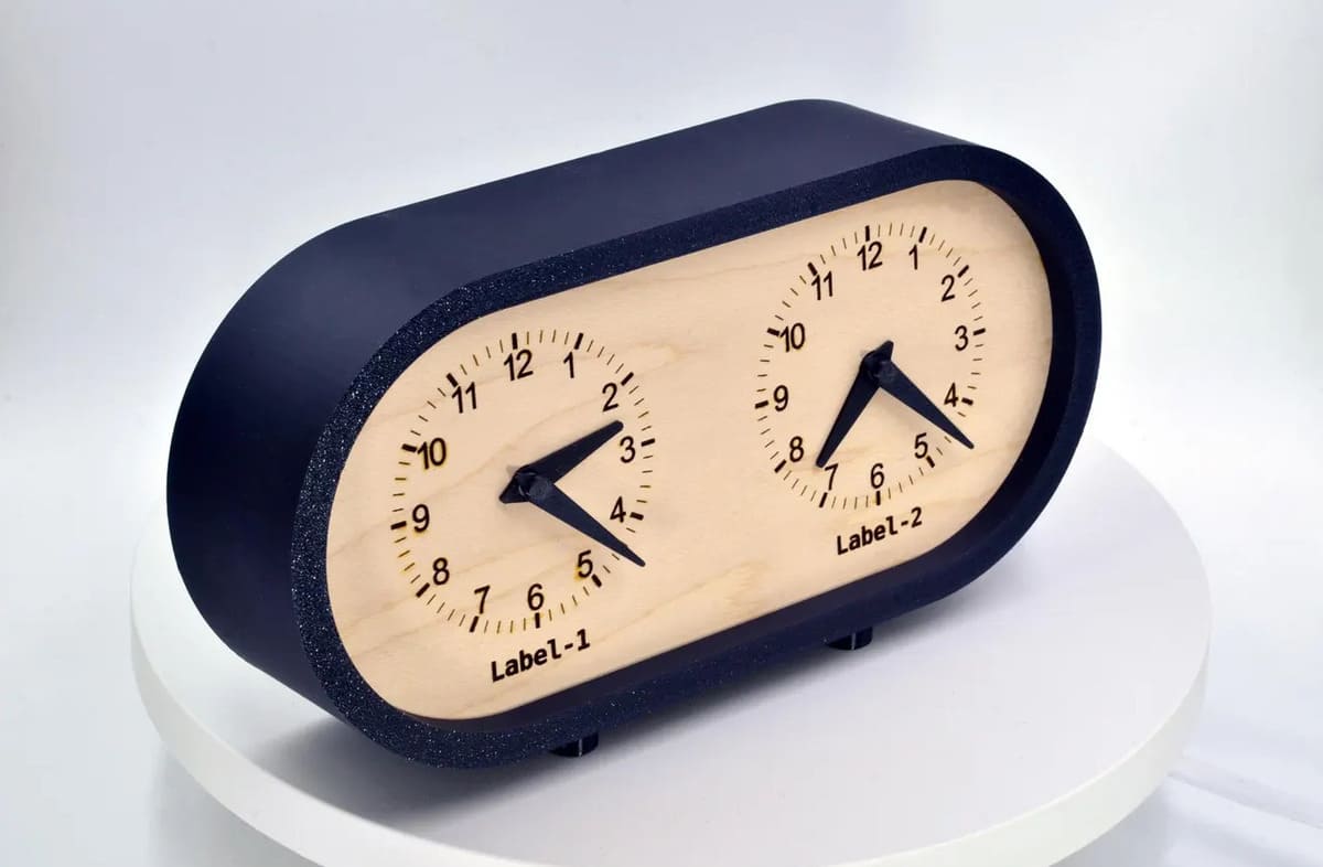 Dual Time Zone Clock