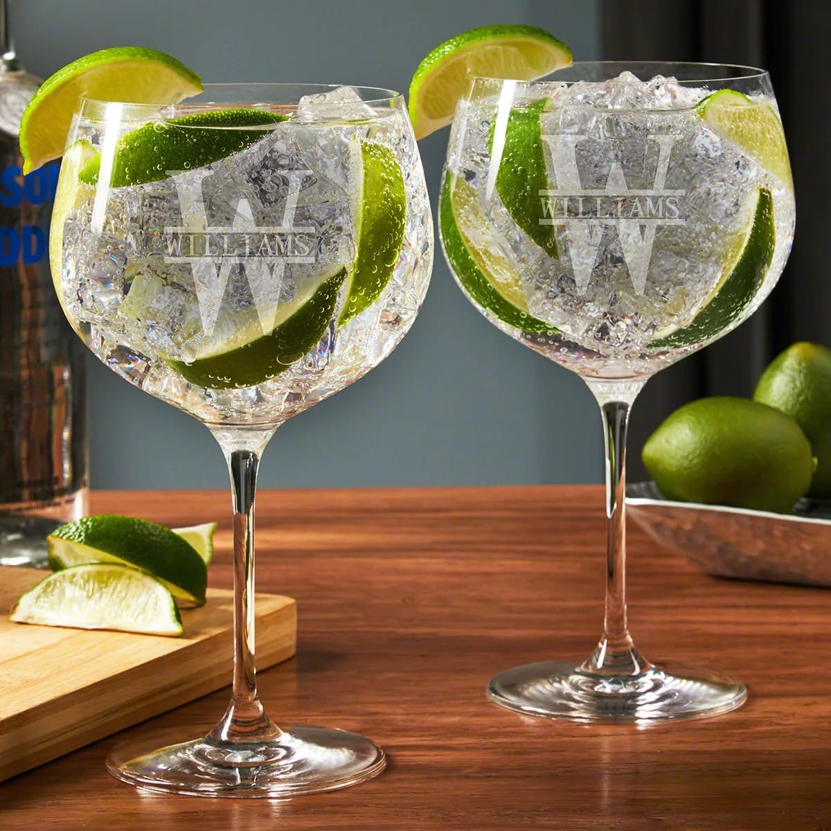 Engraved Gin & Tonic Glasses