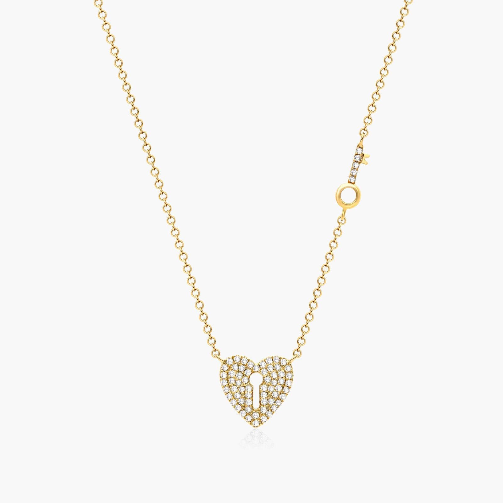 Key to Your Loves Heart Diamond Necklace