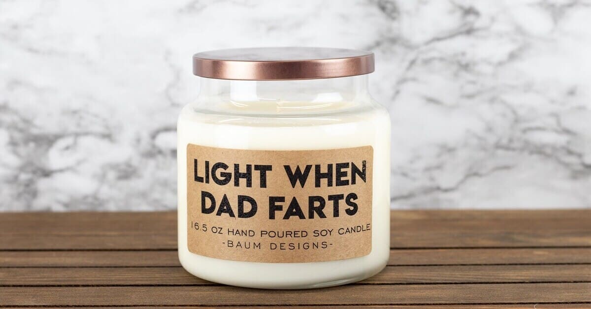 Light When Dad Farts Candle