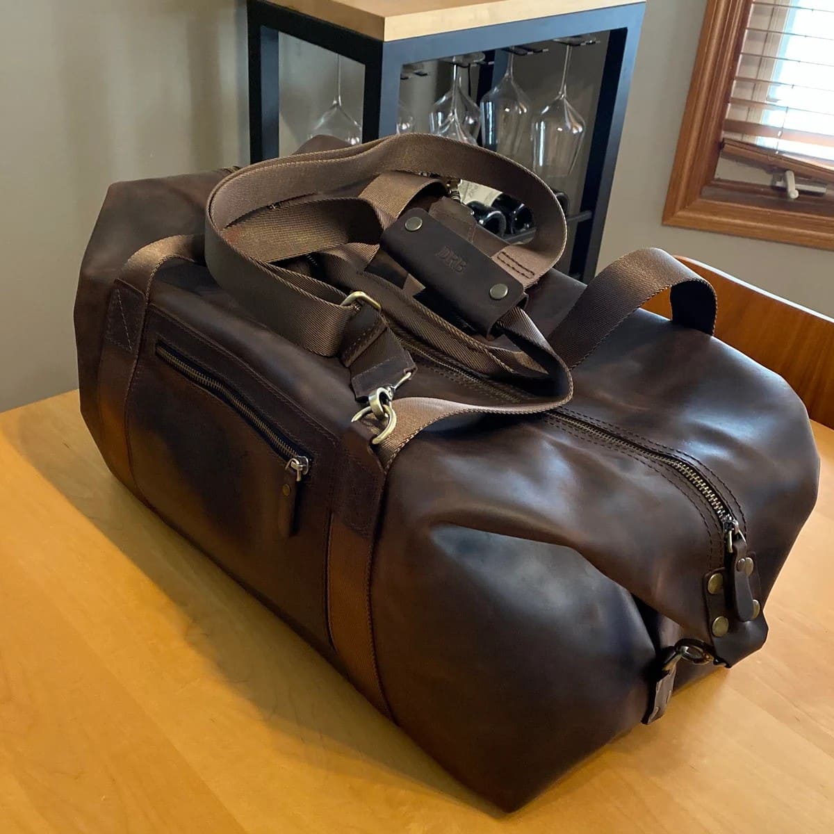 Luxe Leather Duffle Bag