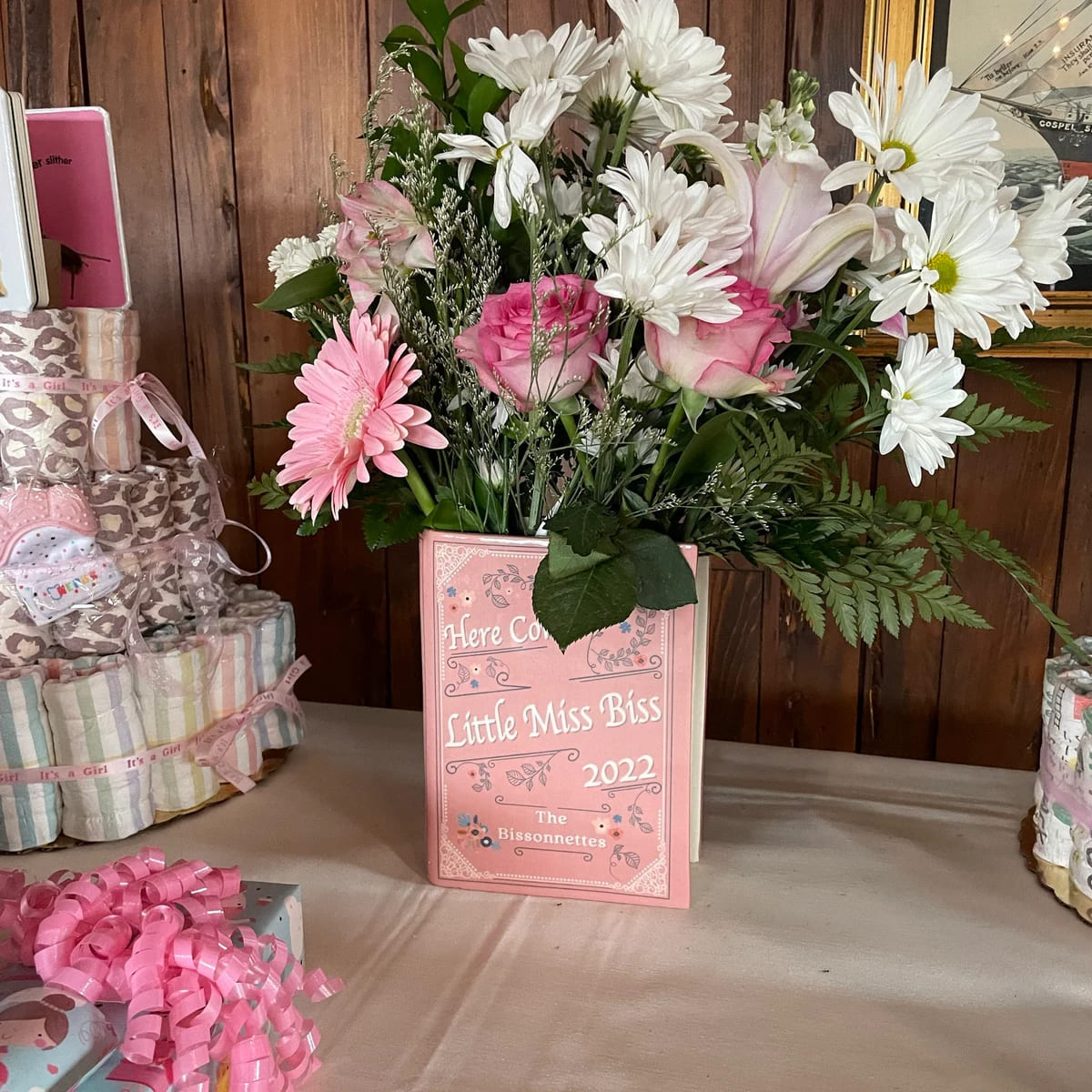 Personalized Book Vase