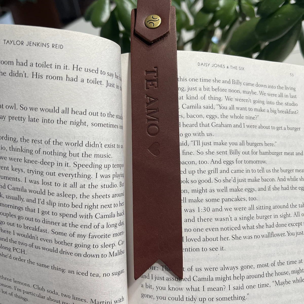 Personalized Leather Bookmark