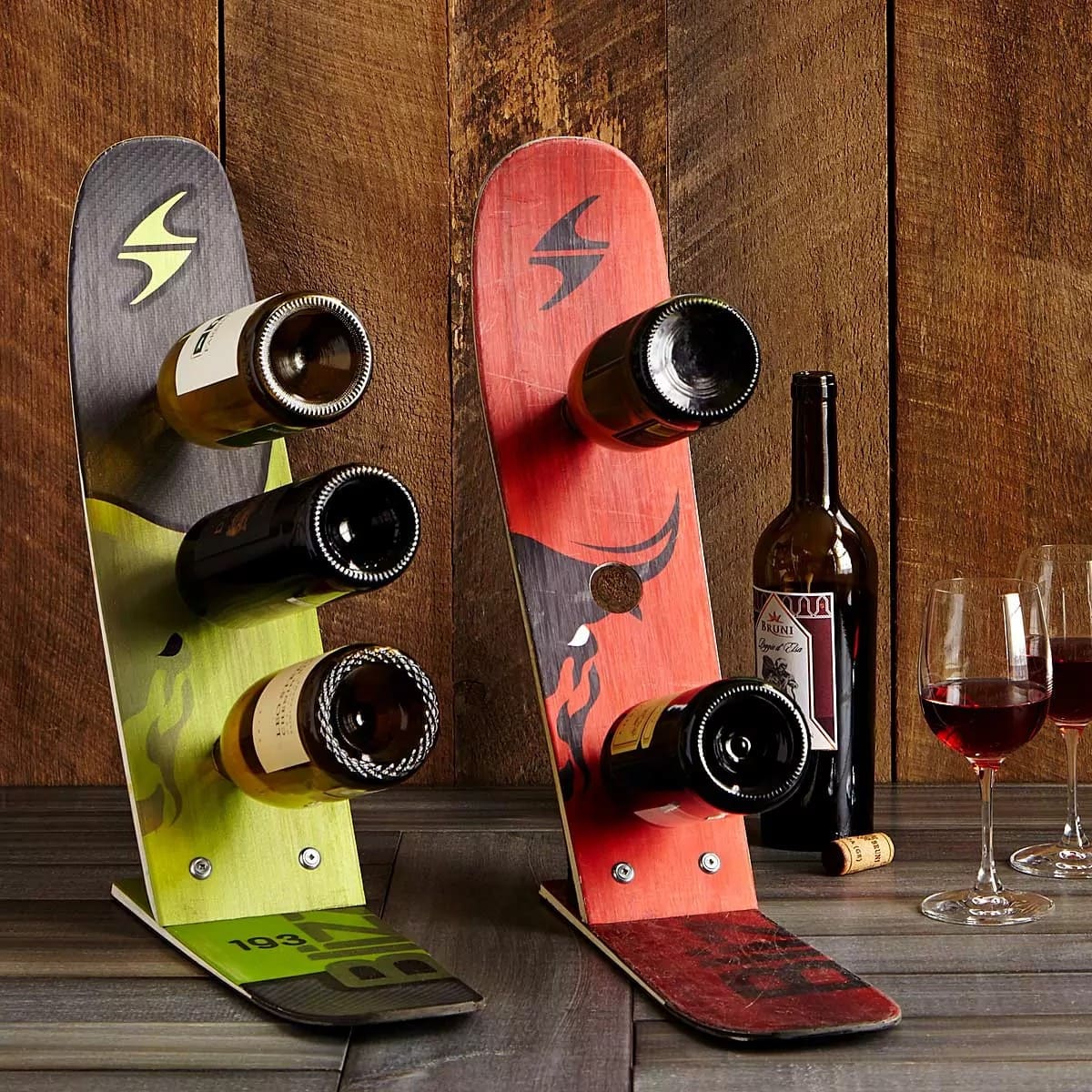 Snow Ski Wine Rack