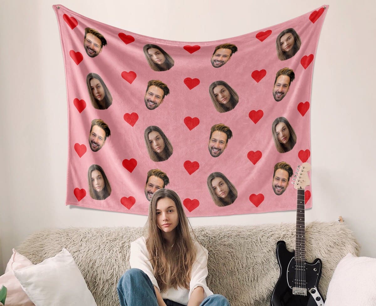 Throw Blanket with Your Face