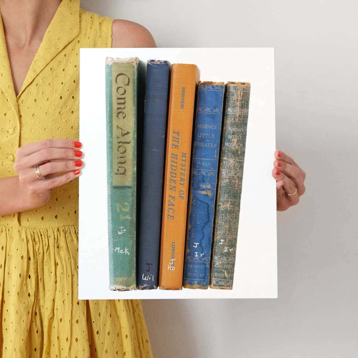 Vintage Books Wall Art