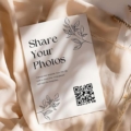 a card with a qr code