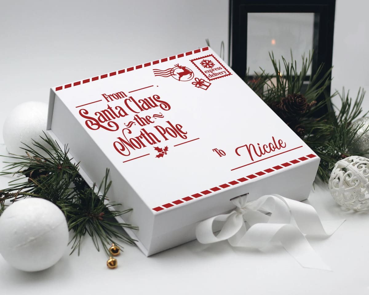 Custom Christmas Gift Box from Santa