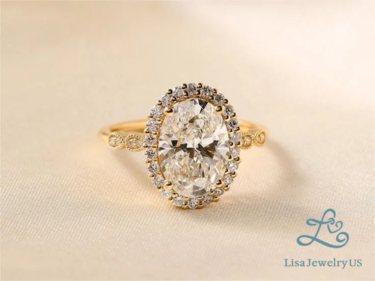 1ct-Oval-Cut-Lab-Grown-Diamond-Vintage-Halo-Milgrain-4-Prong-Engagement-Ring