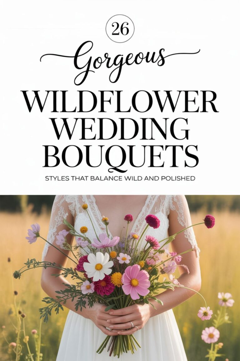 26 Wildflower Wedding Bouquets That Look Effortlessly Gorgeous