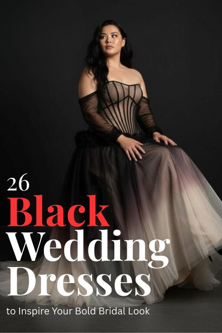 26 Black Wedding Dresses to Inspire Your Bold Bridal Look