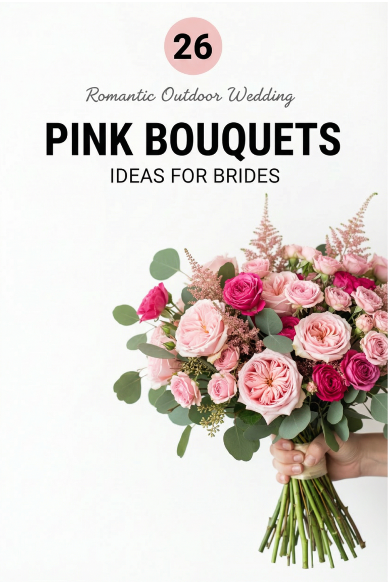 26 Pink Bouquet Ideas for a Romantic Wedding Day