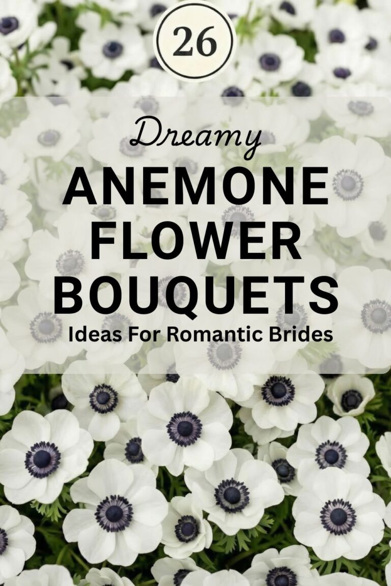 26 Anemone Wedding Bouquets We’re Completely Obsessed With