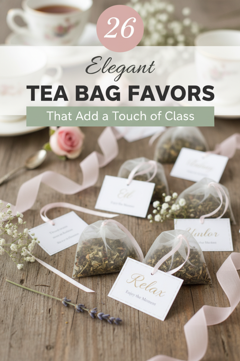 26 Tea Bag Favors for Minimal, Rustic, or Elegant Weddings