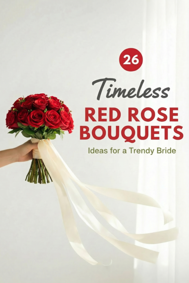 26 Gorgeous Red Flower Bouquet Ideas for Your Wedding