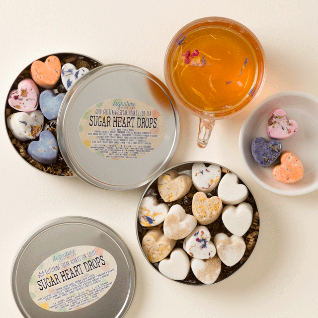 Botanical Heart Sugar Cubes