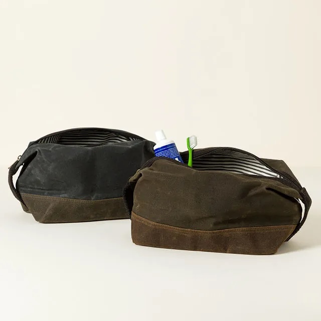 Waxed Canvas Toiletry Kit