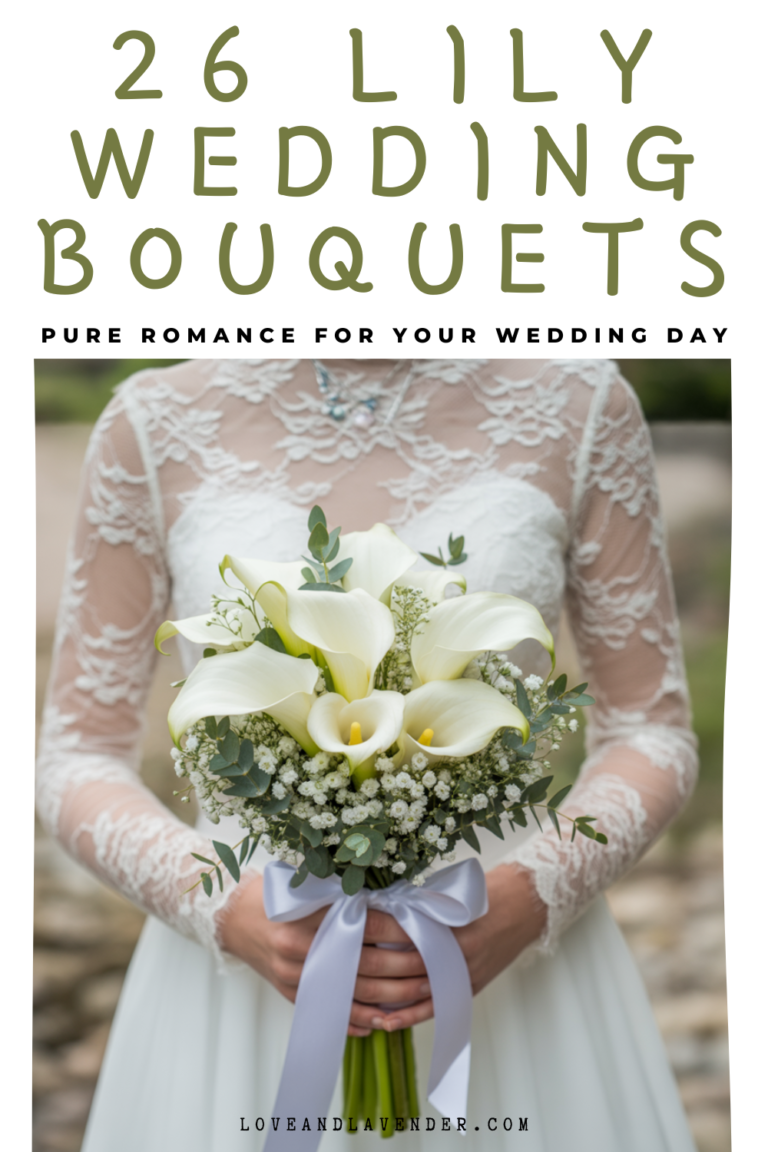 26 Lily Wedding Bouquets That Are Pure Romance