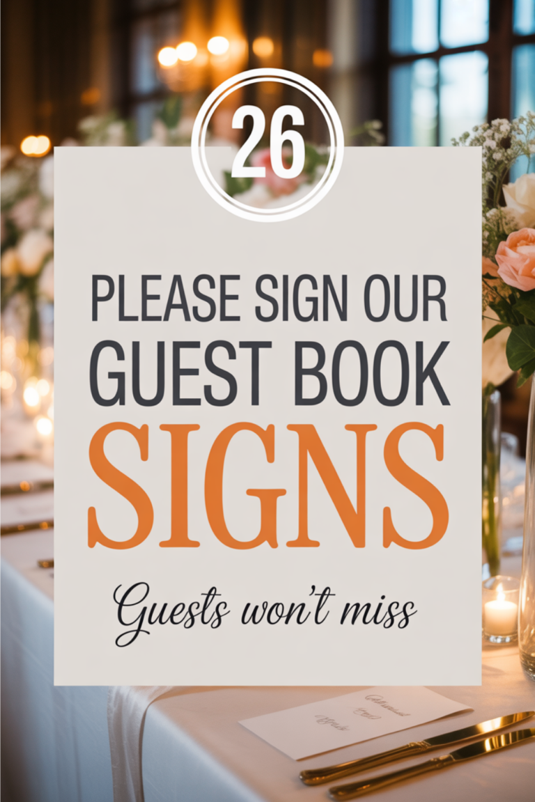 26 “Please Sign Our Guest Book” Signs That Get Guests to Sign