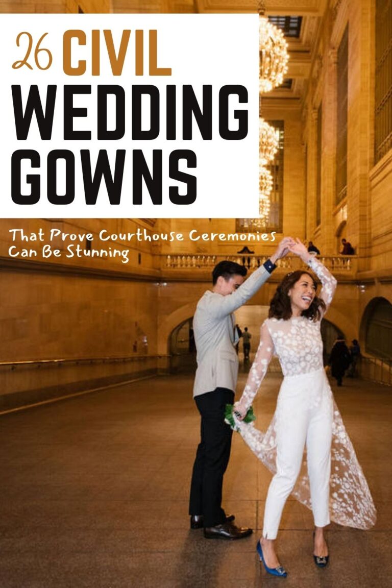26 Civil Wedding Dresses That Prove Courthouse Ceremonies Can Be Stunning