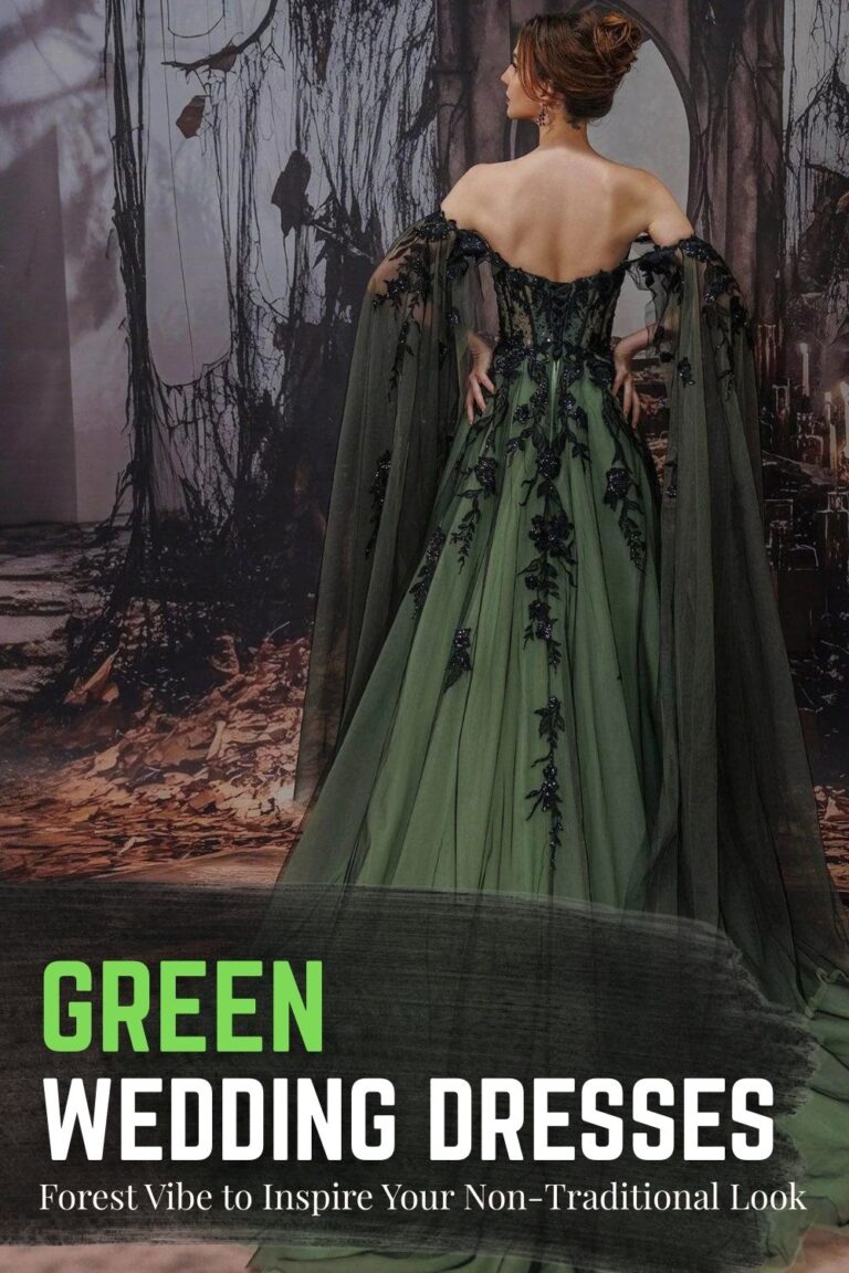 26 Stunning Green Wedding Dresses to Inspire Your Non-Traditional Look