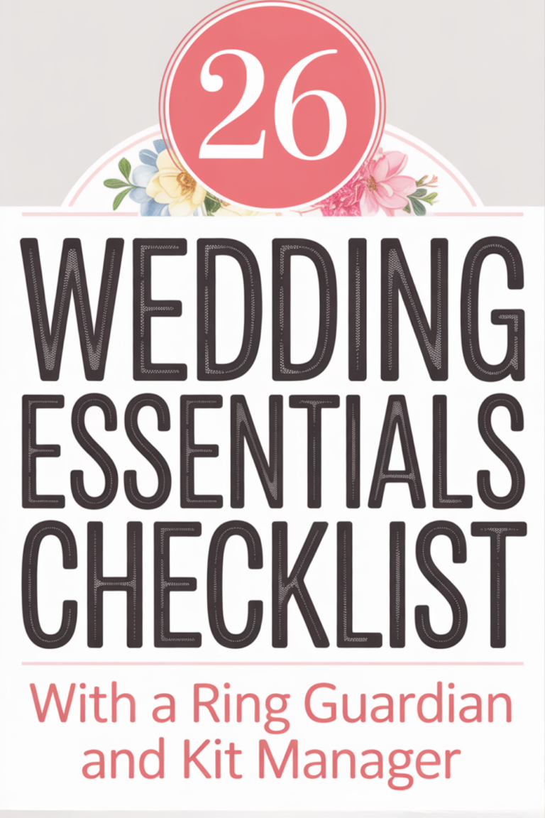 The No-Bloat Wedding Essentials Checklist (Just the Stuff That Actually Matters)