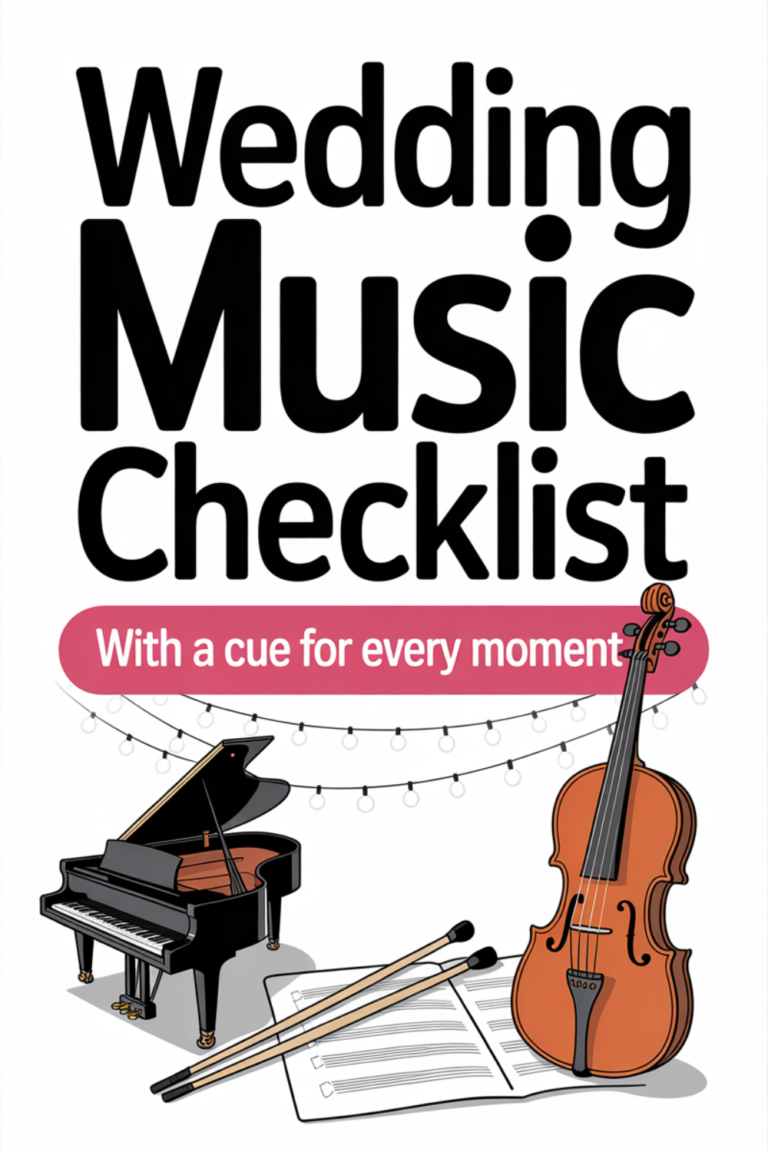 The Wedding Music Checklist for Brides Who Don’t Want Awkward Silences