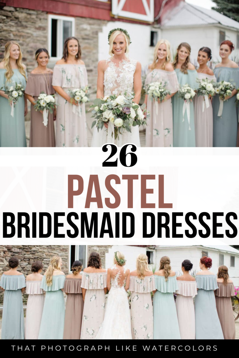 26 Pastel Bridesmaid Dresses That Illustrate How Soft Colors Are Anything But Boring