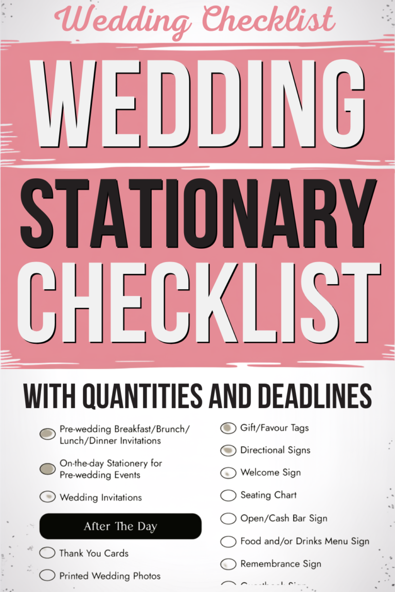 The Wedding Stationery Checklist That Saves You From Rush Fees, Return-to-Senders, and Postage Regret