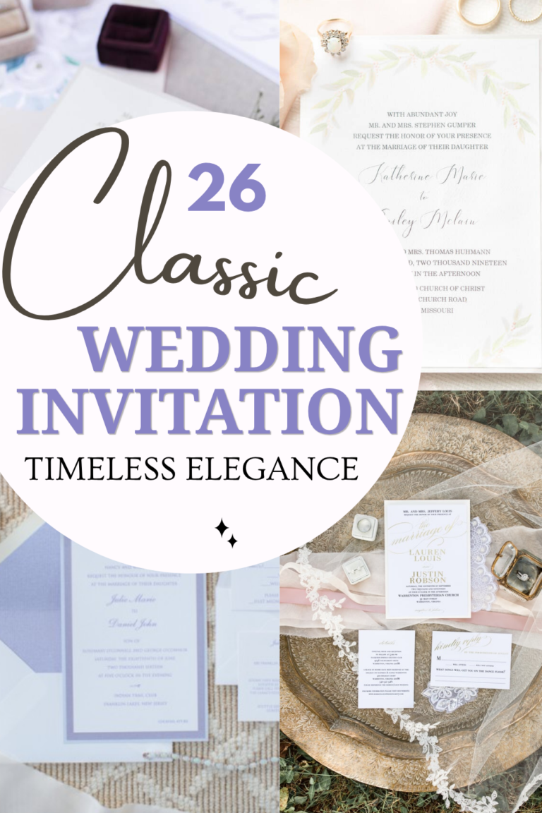 26 Classic Wedding Invitations for Brides Who Want Timeless