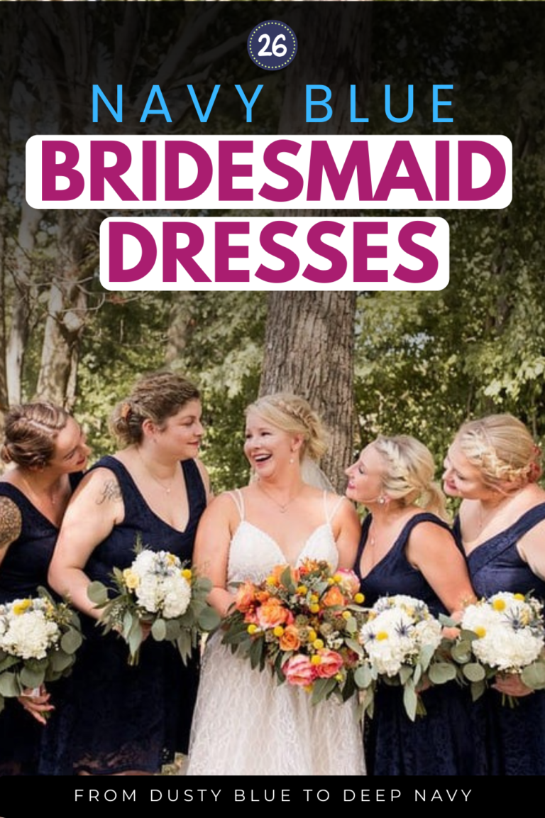 26 Navy Blue Bridesmaid Dresses That Work for Every Wedding Style