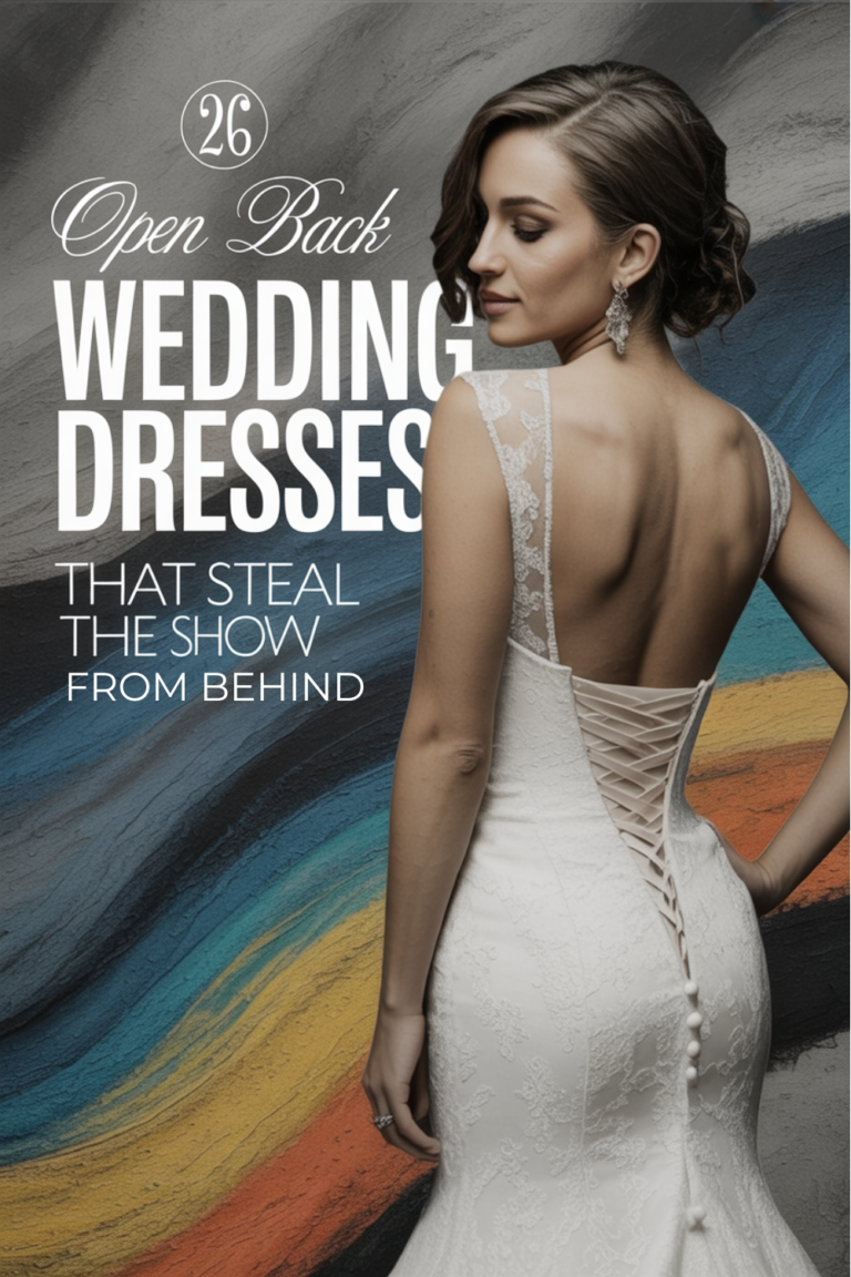 26 Open Back Wedding Dresses That Steal the Show from Behind