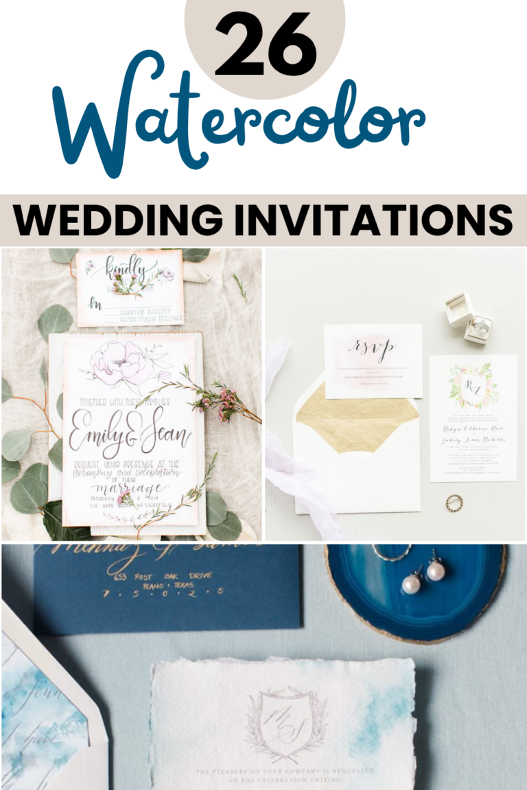26 Watercolor Wedding Invitations That Go Way Beyond a Flower Wreath