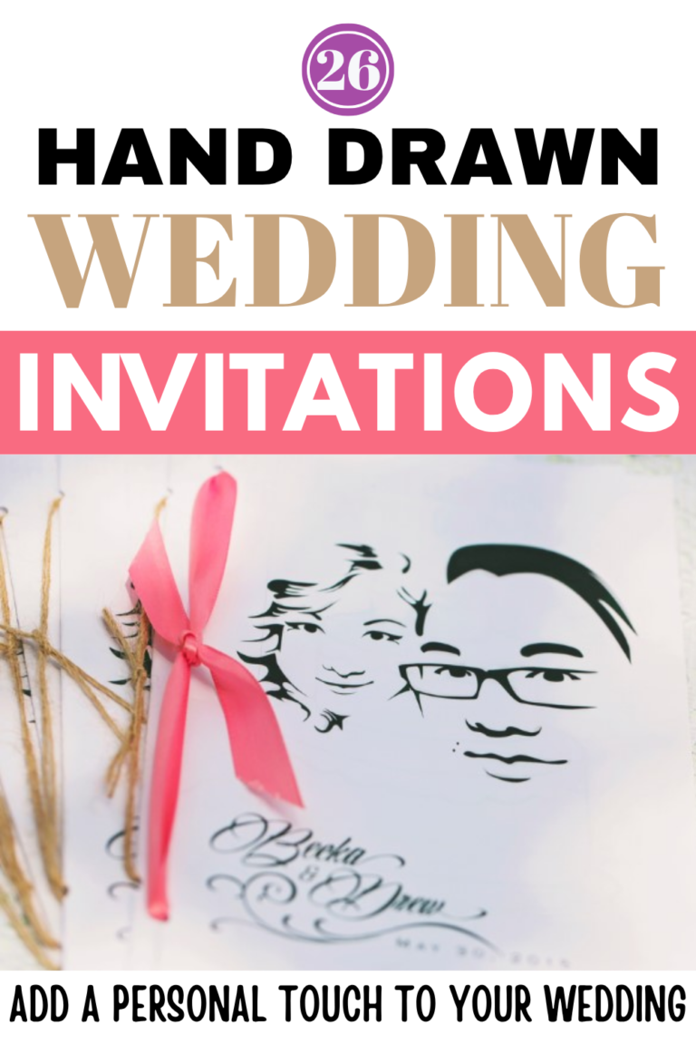 26 Hand-Drawn Wedding Invitations Your Guests Will Want To Frame