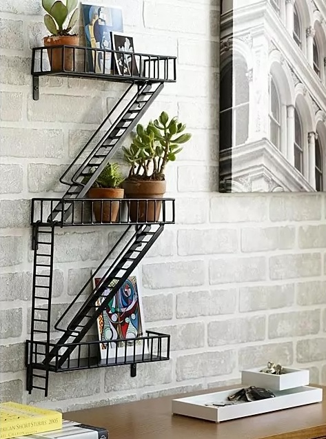 Urban Fire Escape Shelf