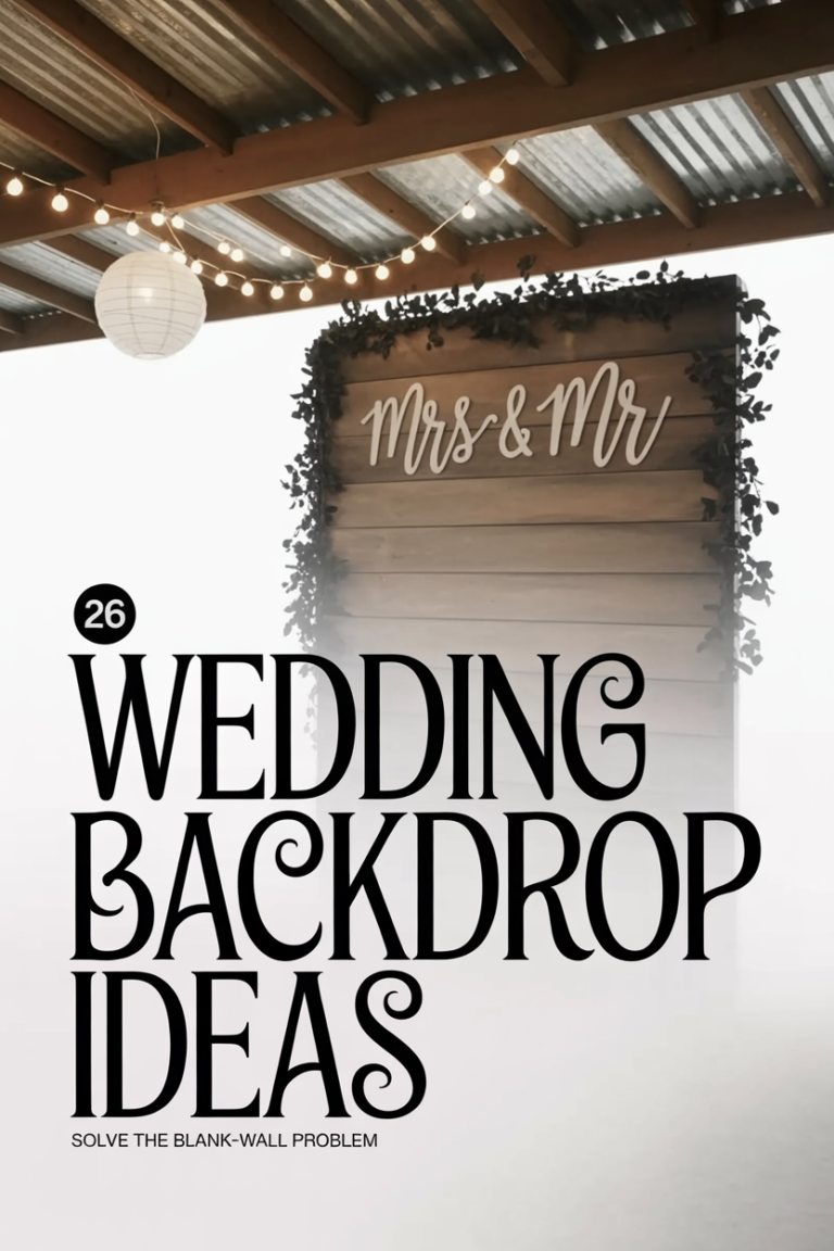 Wedding Backdrop Ideas for When the Venue Wall Doesn’t Cut It