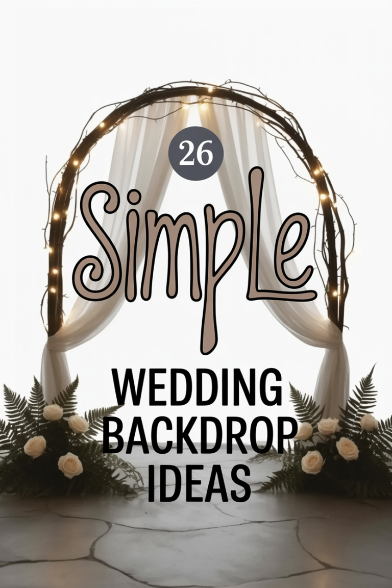 26 Simple Wedding Backdrop Ideas Worth Pinning Before You Book a Florist